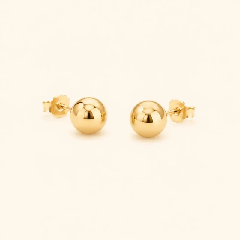 gold-ball-stud-earrings-missgallery